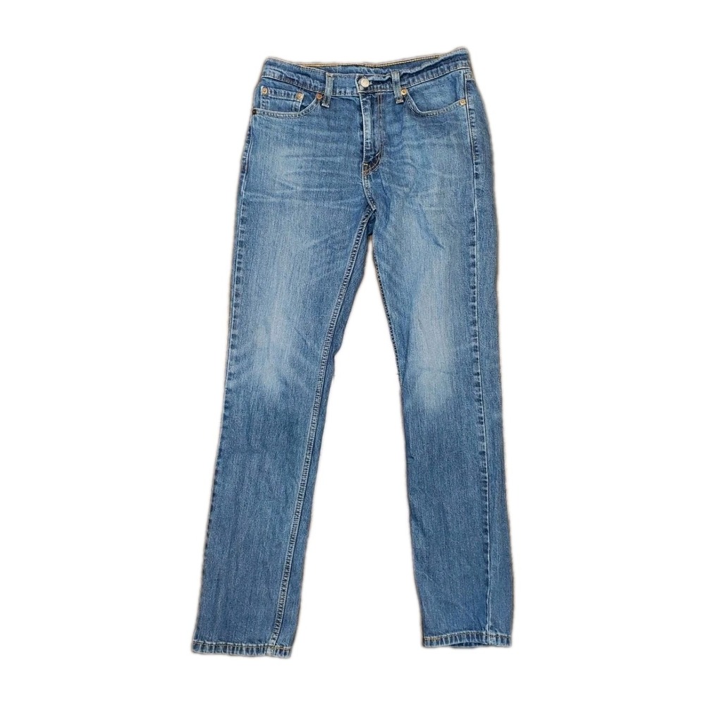 levis 511 Mens 30×32 Blue Jeans Med Wash Slim Straight Leg Classic Cowboy Grunge